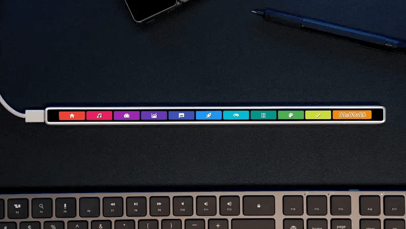 2K OLED Customizable Touch Bar Keyboard for Creators & Gamers