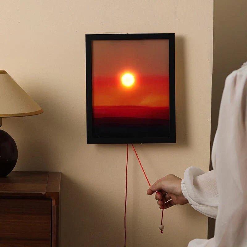 Sunset Time Ambient Art Wall Lamp - Snapdealfy