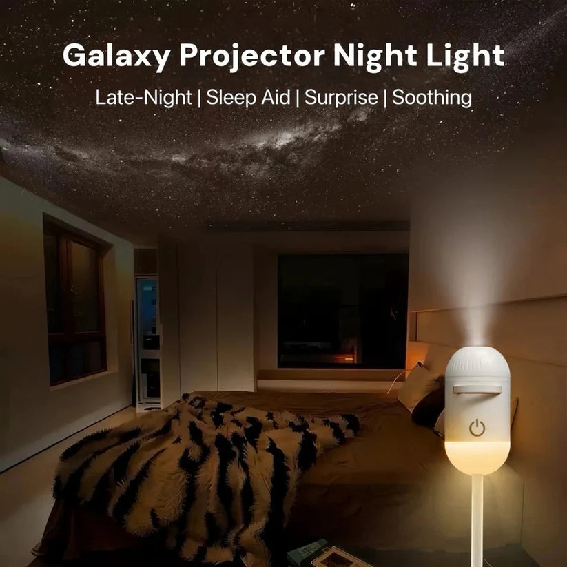 2-in-1 Galaxy Projector Night Light