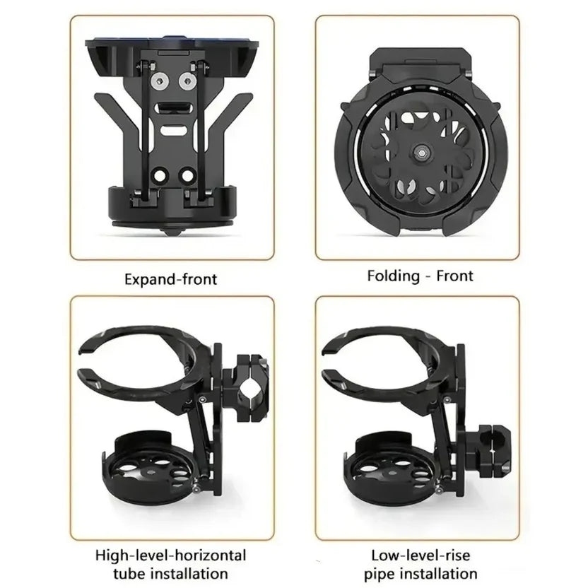 RideCup — 360° Foldable Drink Holder for Bikes & Motorcycles