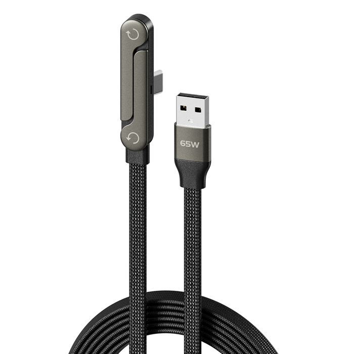 2-in-1 Invisible Holder Charger Cable with Stand - 240W Fast Charging