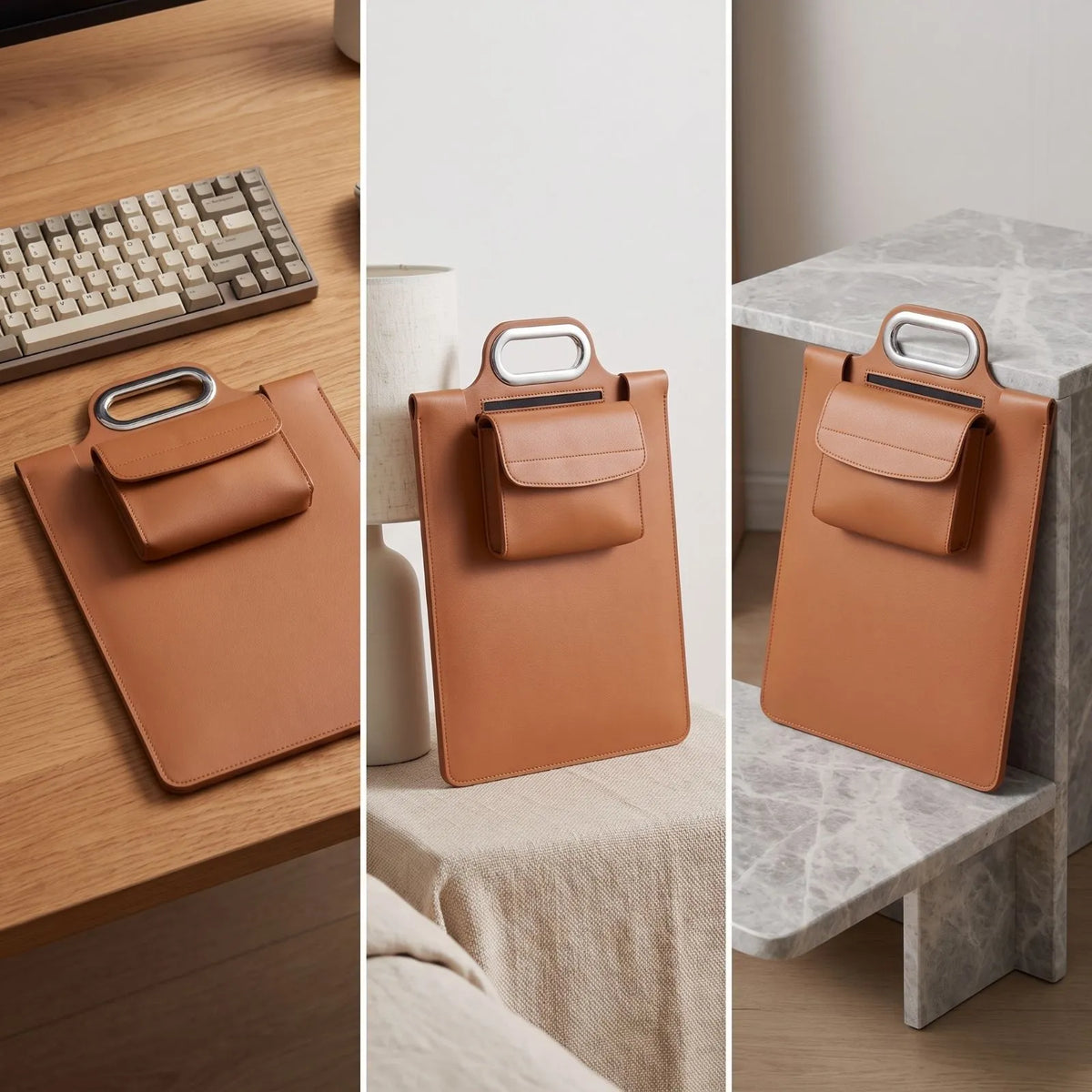 Anywhere Office 5-in-1 Laptop Sleeve with Stand, Desk Mat & Wireless Charger
