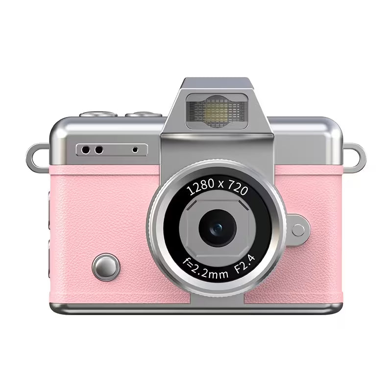 Mini Flip Camera 1080P – Retro Wearable Pocket Vlog Camera with LED Light