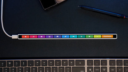 2K OLED Customizable Touch Bar Keyboard for Creators & Gamers