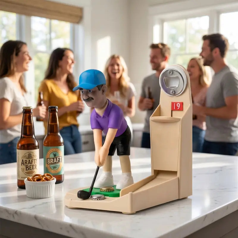Golf Ball Bottle Opener Set | Fashionable Men's Gift & Decorative Accessory