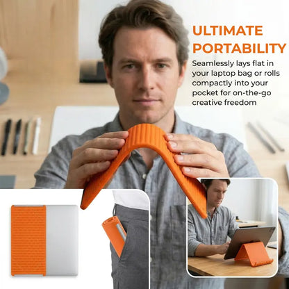 Flexible Silicone Stand - Aerospace Aluminum Core, Multi-Angle Adjustable, Universal for All Smart Devices