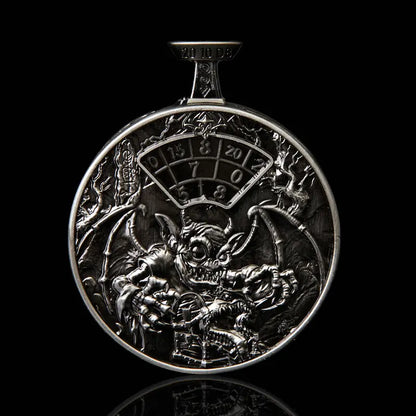 Press-to-Roll DND Metal Dice