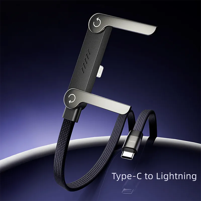 2-in-1 Invisible Holder Charger Cable with Stand - 240W Fast Charging