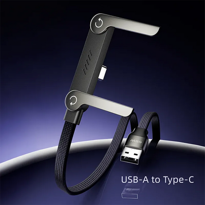 2-in-1 Invisible Holder Charger Cable with Stand - 240W Fast Charging