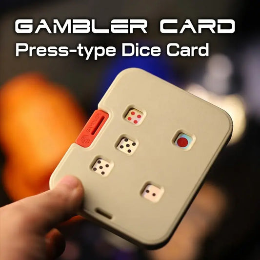 Retro Press Dice Roller – 5 Dice Anti-Cheat Differential Gear Party Game