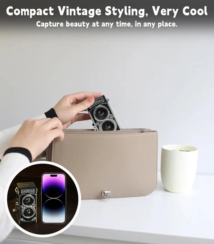 Retro Digital Camera | Vintage TLR Style Pocket Cam