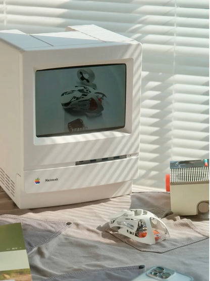 Retro Macintosh 8.3” Hub: Macintosh-Style Dock & Display for Mac Mini M4 & iPad Mini