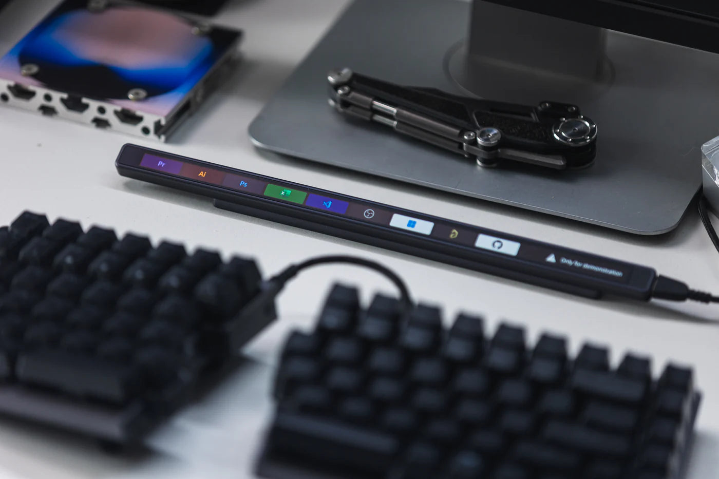 2K OLED Customizable Touch Bar Keyboard for Creators & Gamers
