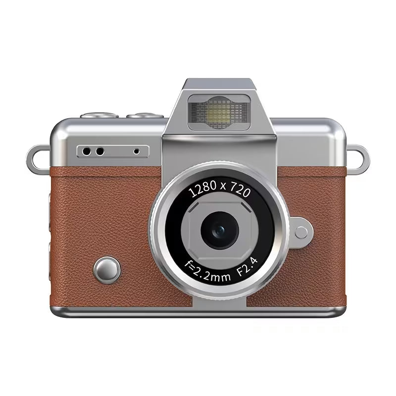 Mini Flip Camera 1080P – Retro Wearable Pocket Vlog Camera with LED Light