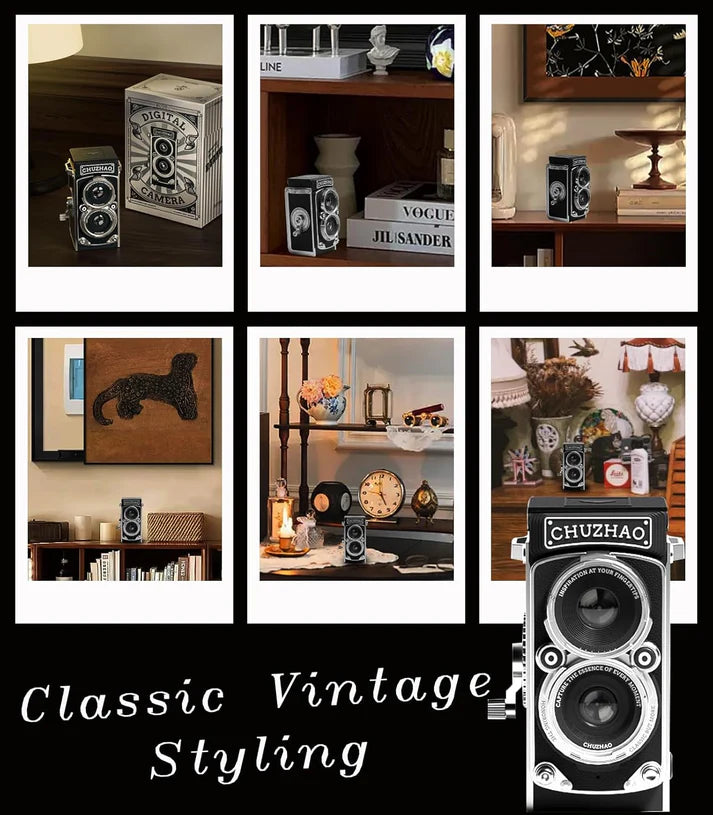 Retro Digital Camera | Vintage TLR Style Pocket Cam