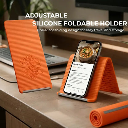 Flexible Silicone Stand - Aerospace Aluminum Core, Multi-Angle Adjustable, Universal for All Smart Devices