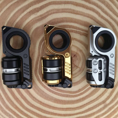 Magnetic Metal Press-And-Spin 2-In-1 Fidget Spinner Toy