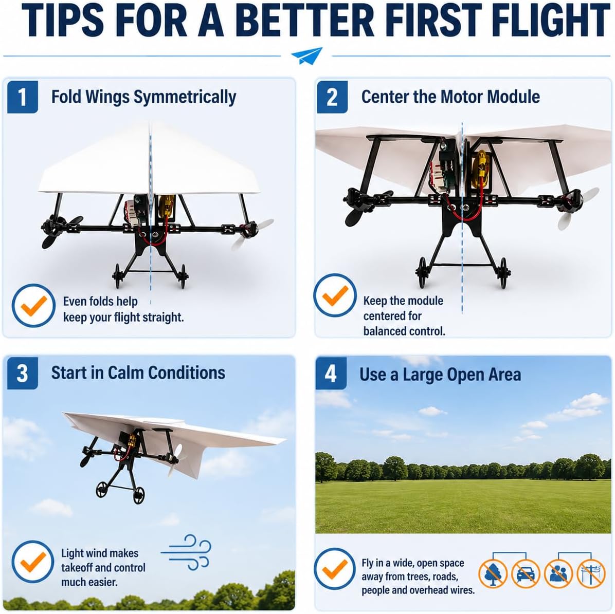 DIY Remote Control Paper Airplane Kit