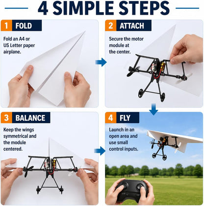 DIY Remote Control Paper Airplane Kit