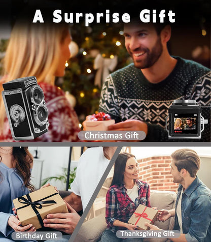 Retro Digital Camera | Vintage TLR Style Pocket Cam