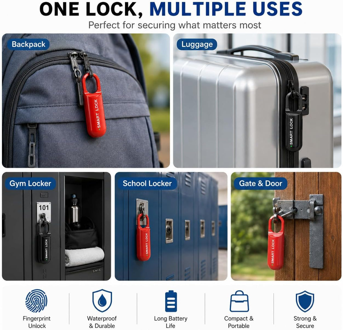 Mini Smart Fingerprint Padlock