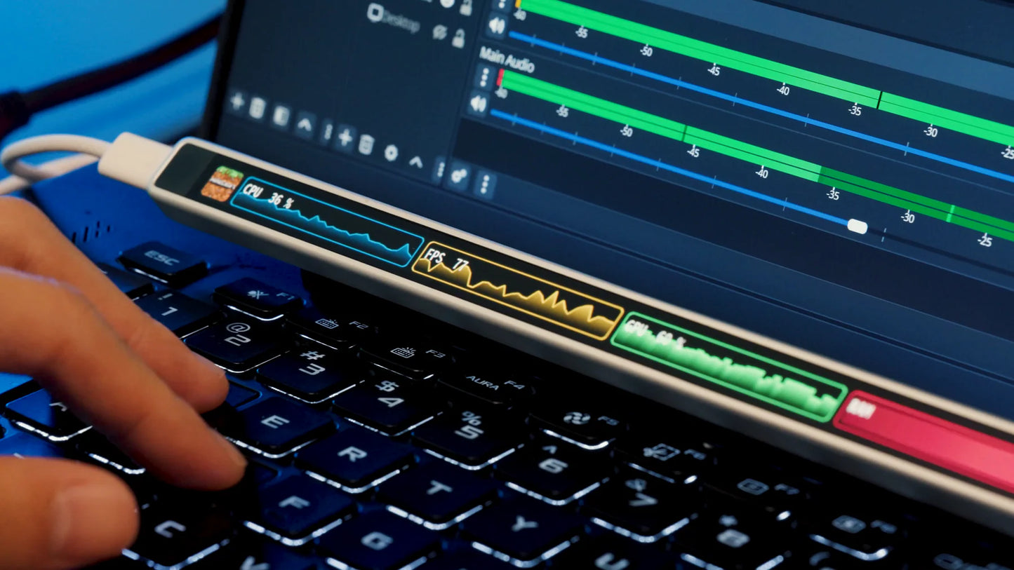 2K OLED Customizable Touch Bar Keyboard for Creators & Gamers