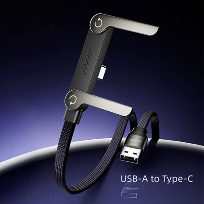 2-in-1 Invisible Holder Charger Cable with Stand - 240W Fast Charging