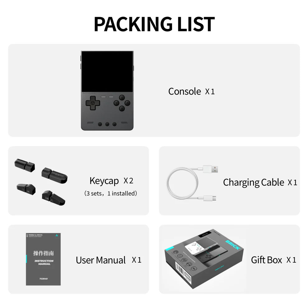 Brick Hammer Handheld  Retro Game Console