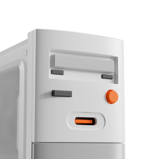 Limited Edition - Retro 100W PD 3.1 GaN 4-Port Fast Charger, 3 USB-C + 1 USB-A, Compact Charger with Ambient Light for Laptop & Phone