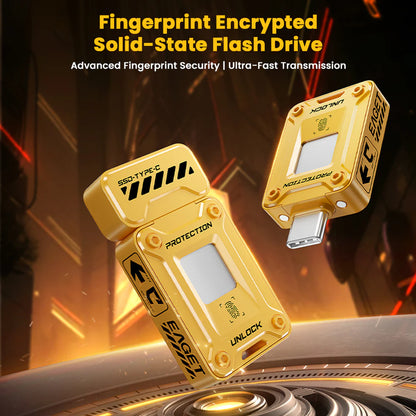 128GB/256GB Fingerprint Encrypted Solid State Flash Drive – 0.5s Unlock, AES256 Security & 560MB/s Ultra-Fast Transfer