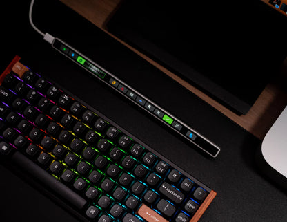 2K OLED Customizable Touch Bar Keyboard for Creators & Gamers