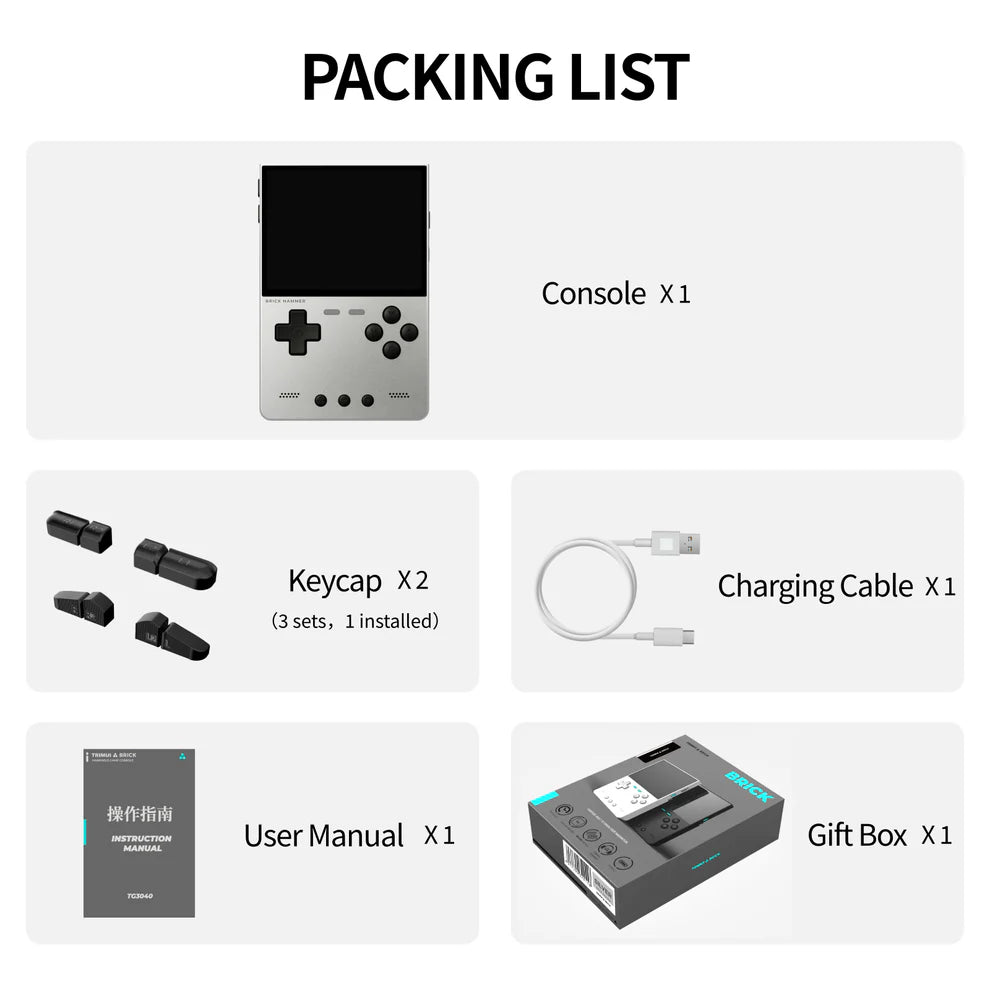 Brick Hammer Handheld  Retro Game Console