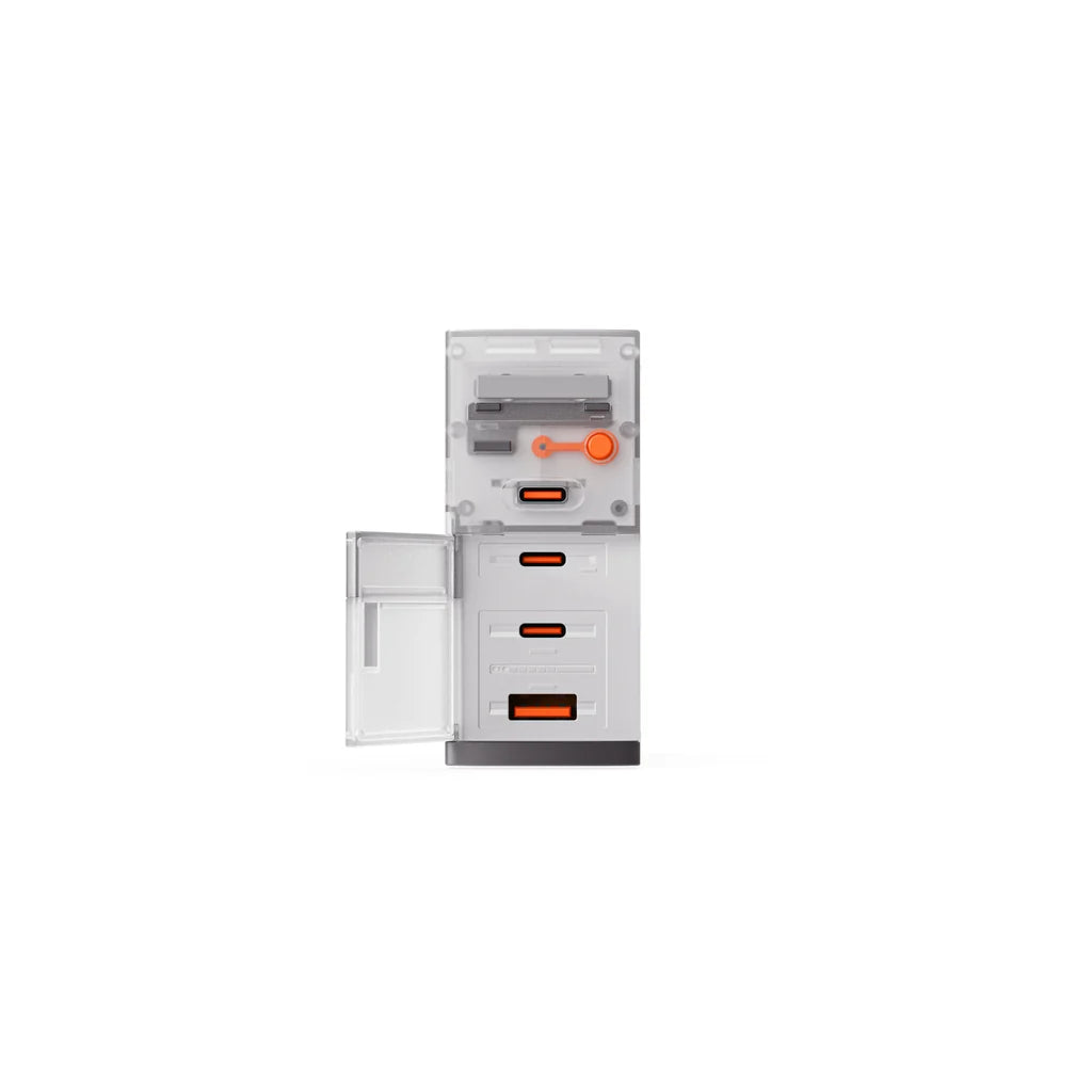 Limited Edition - Retro 100W PD 3.1 GaN 4-Port Fast Charger, 3 USB-C + 1 USB-A, Compact Charger with Ambient Light for Laptop & Phone