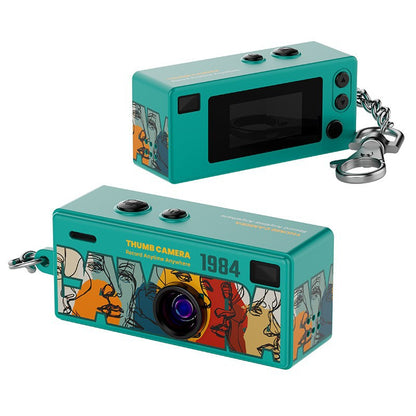 Creative Mini Portable Thumb Pocket Keychain Digital Camera with Flash, 130 Degree Wide Angle Lens