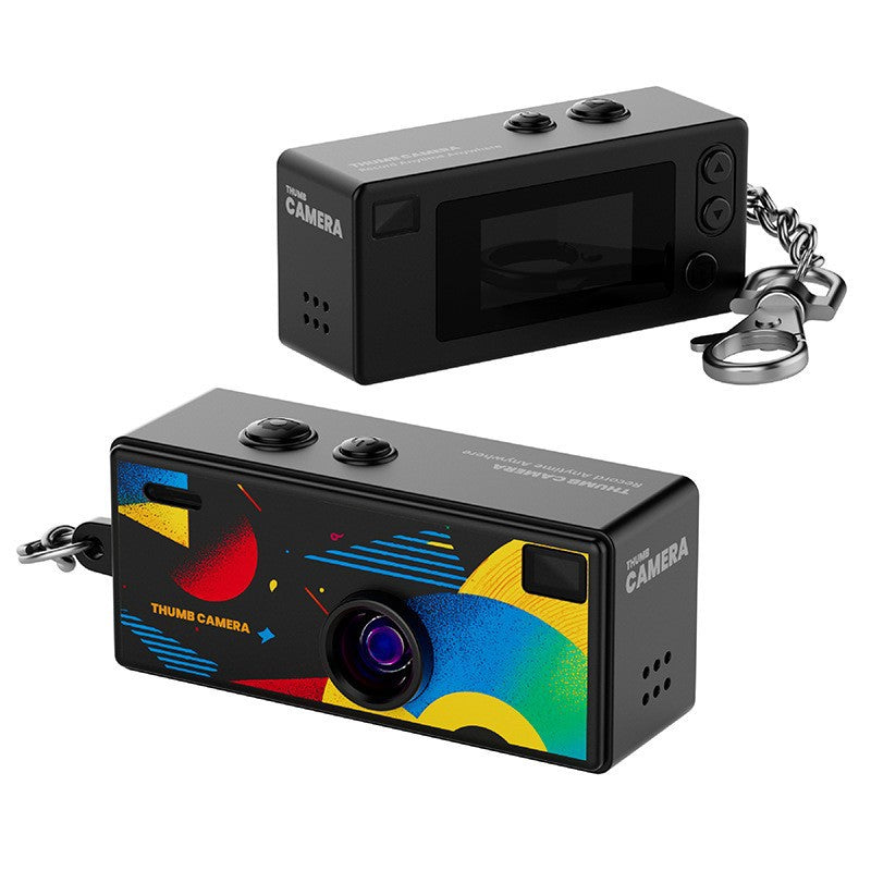 Creative Mini Portable Thumb Pocket Keychain Digital Camera with Flash, 130 Degree Wide Angle Lens