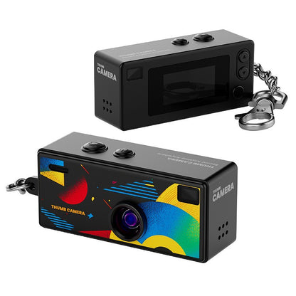 Creative Mini Portable Thumb Pocket Keychain Digital Camera with Flash, 130 Degree Wide Angle Lens