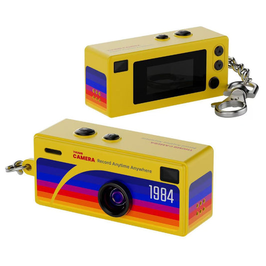 Creative Mini Portable Thumb Pocket Keychain Digital Camera with Flash, 130 Degree Wide Angle Lens