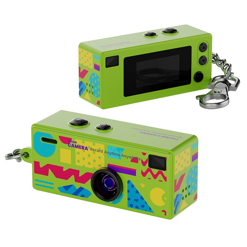 Creative Mini Portable Thumb Pocket Keychain Digital Camera with Flash, 130 Degree Wide Angle Lens
