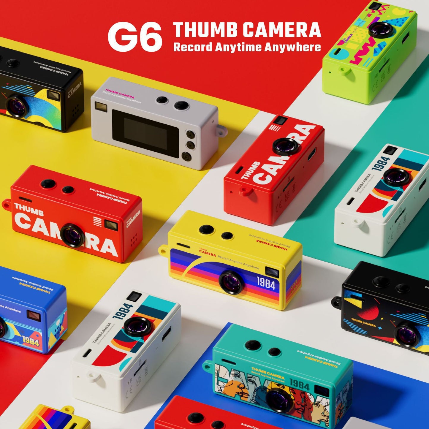 Creative Mini Portable Thumb Pocket Keychain Digital Camera with Flash, 130 Degree Wide Angle Lens