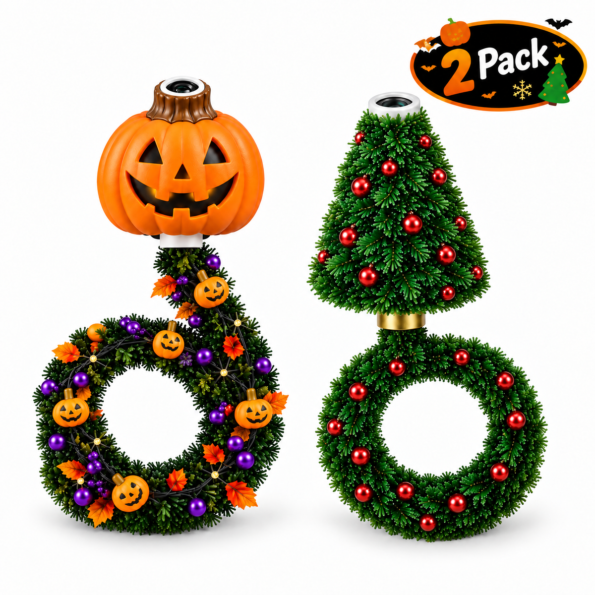 USB Holiday Projector Night Light – Christmas & Halloween Patterns, Warm LED Room Decor for Bedroom & Parties
