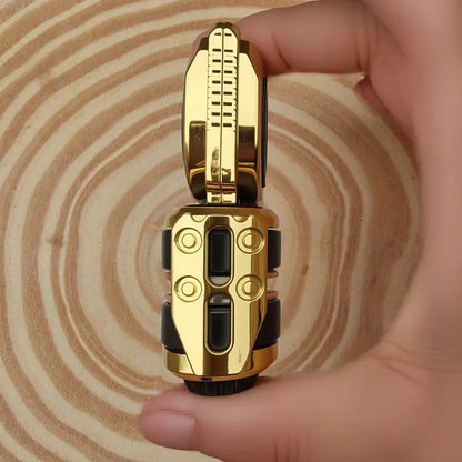 Magnetic Metal Press-And-Spin 2-In-1 Fidget Spinner Toy