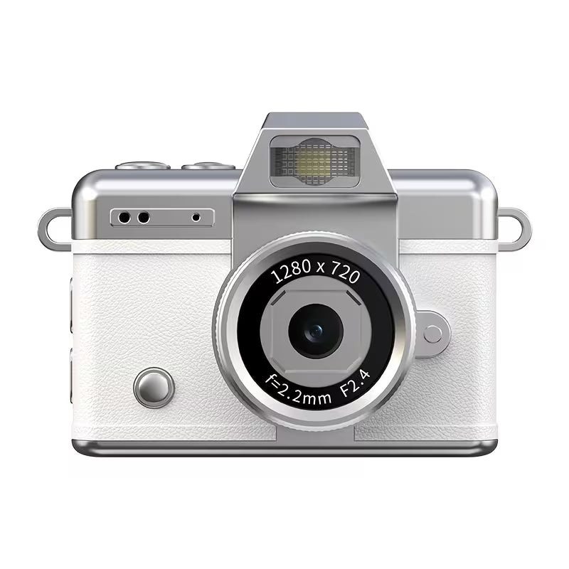 Mini Flip Camera 1080P – Retro Wearable Pocket Vlog Camera with LED Light