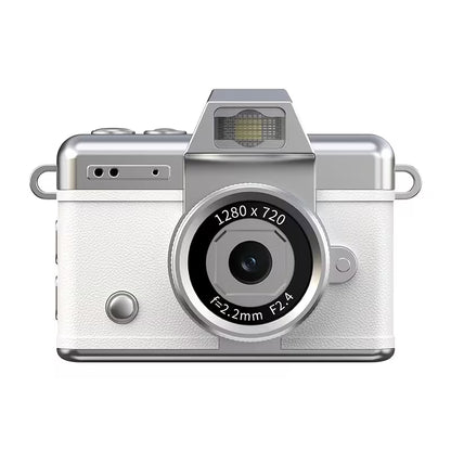 Mini Flip Camera 1080P – Retro Wearable Pocket Vlog Camera with LED Light