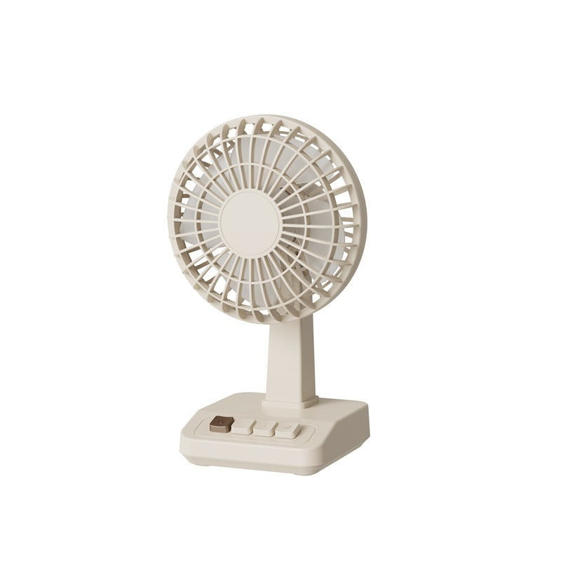 Retro Mini Wireless Quiet Desktop Fan - 5-Speed Adjustable Cooling, Up to 2200 RPM