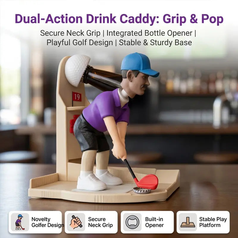 Golf Ball Bottle Opener Set | Fashionable Men's Gift & Decorative Accessory
