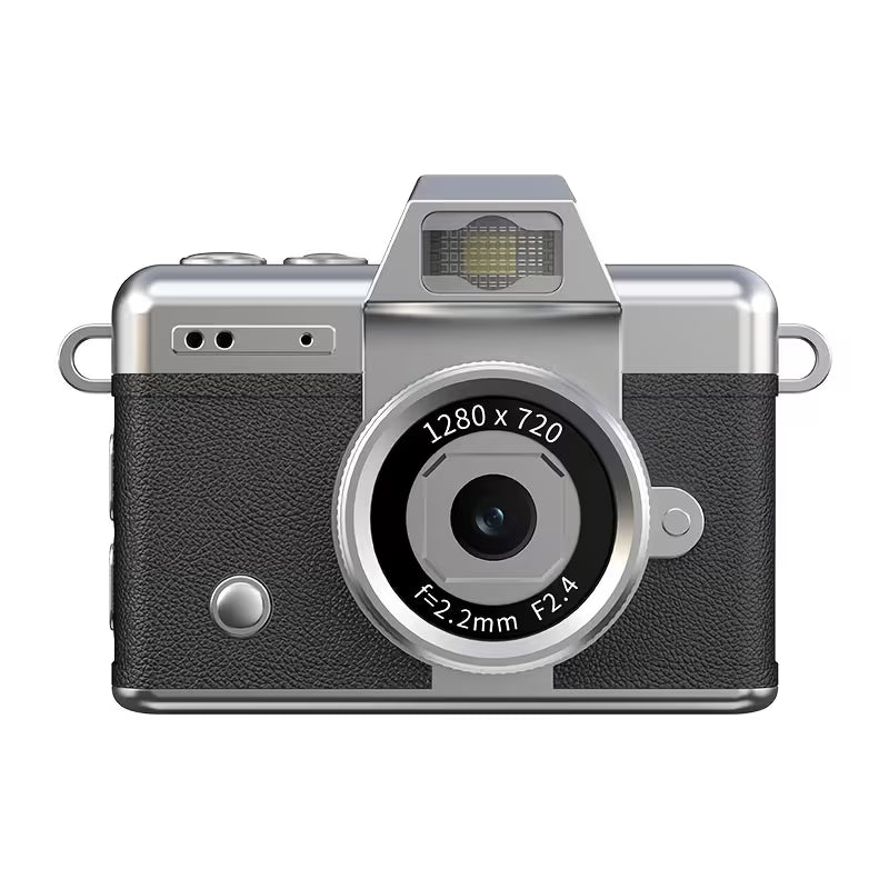 Mini Flip Camera 1080P – Retro Wearable Pocket Vlog Camera with LED Light