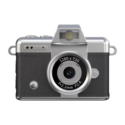 Mini Flip Camera 1080P – Retro Wearable Pocket Vlog Camera with LED Light