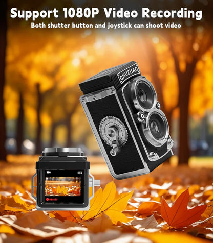 Retro Digital Camera | Vintage TLR Style Pocket Cam