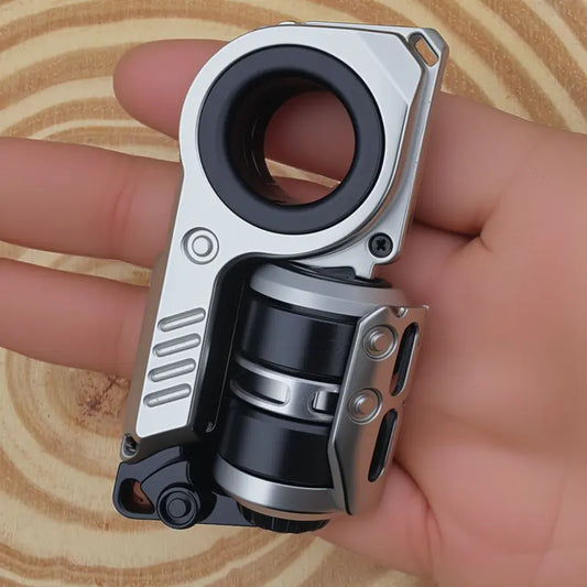 Magnetic Metal Press-And-Spin 2-In-1 Fidget Spinner Toy