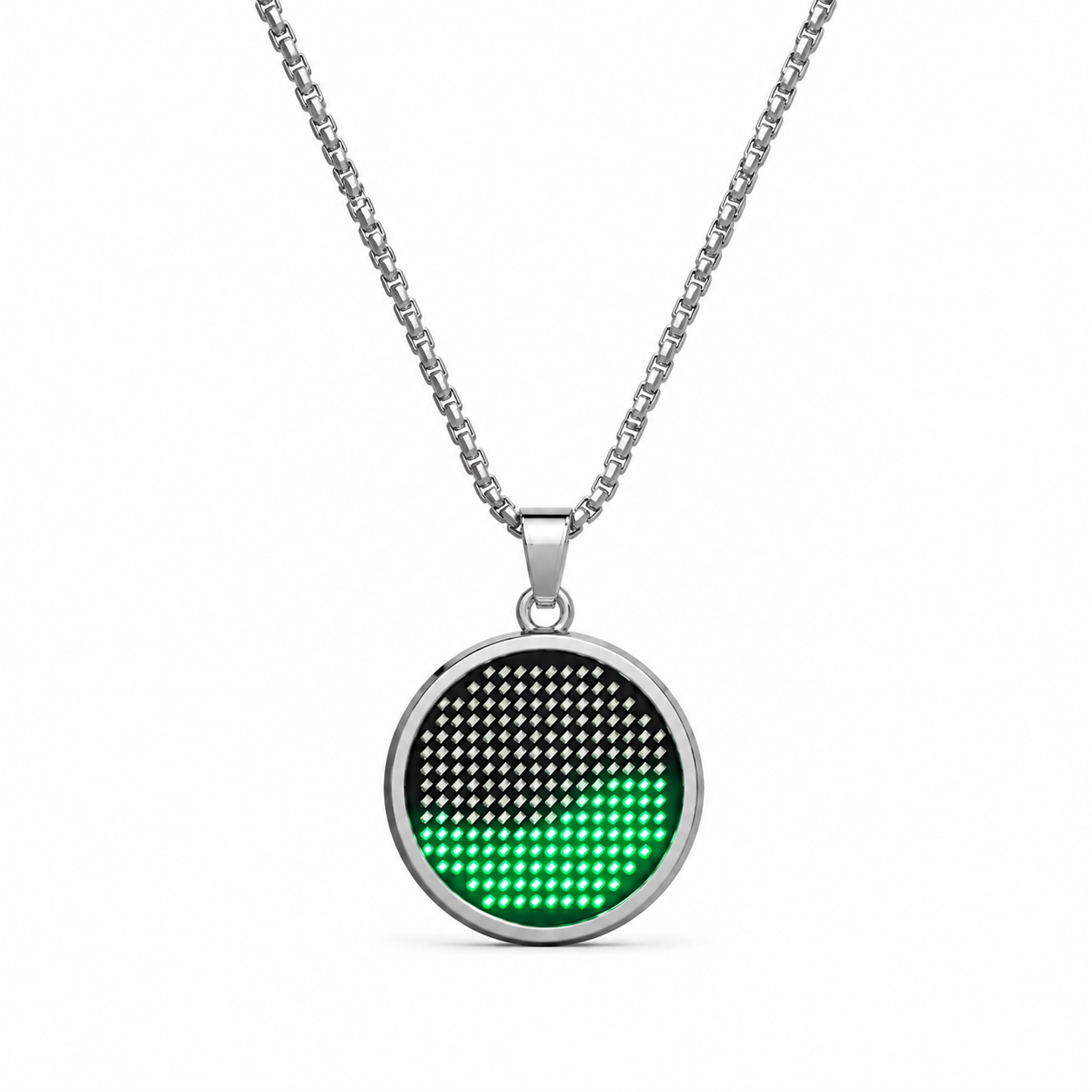CyberFlow | Gravity Reactive LED Pendant Necklace – Futuristic Liquid Light Jewelry